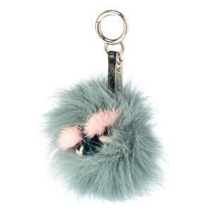 Pre Owned Fendi Fur Fendi Mini Lagoon Bugs Bag Charm