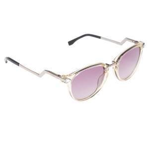 Fendi Silver/Pink Iridia FF 0039/S Round Sunglasses