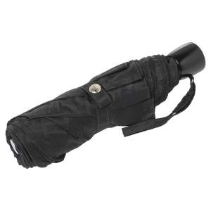 Pre Owned Fendi Black Zucca Folding Umbrella