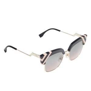 Fendi Azure Dark Brown/ Green Gradient FF 0241/S Waves Square Sunglasses 