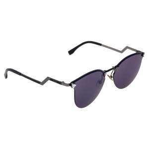 Fendi Blue Acetate FF0040/S Embellished Cat Eye Sunglasses