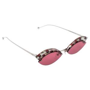 Pre Owned Fendi Pink Acetate FF0370/S Cat Eye Sunglasses