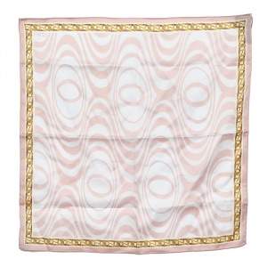 مملوكة مسبقًا Fendi Pink Logo Printed Cotton Handkerchief