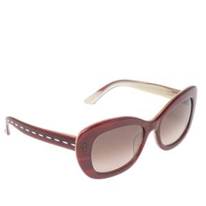 Fendi Selleria Red/Off White FS 5216 Square Sunglasses