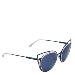 Fendi Blue & White / Blue FF0176/S Cat Eye Sunglasses