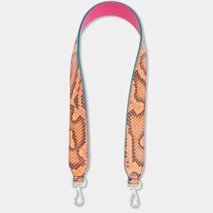 Pre Owned Fendi Multicolor Python Strap You Shoulder Bag Strap