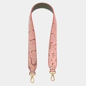 Fendi Pink Python Strap You Shoulder Bag Strap