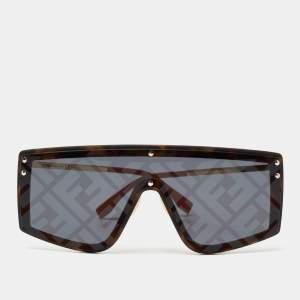 Fendi Dark Brown FF M0076 G/S Gradient Decor Sunglasses