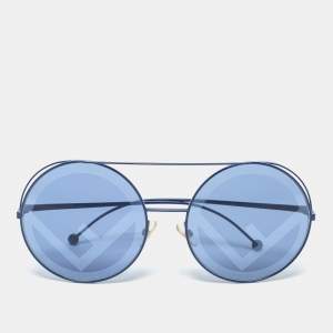 Fendi Blue FF 0285/S Gradient Round Sunglasses