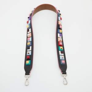 Fendi Multicolor Leather Studded Strap You Shoulder Bag Strap