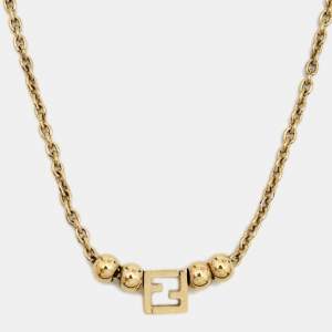 Fendi F is Fendi Gold Tone Necklace