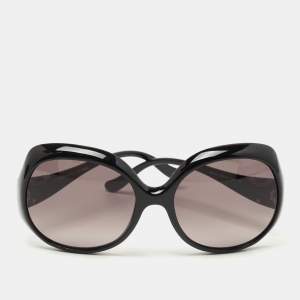Fendi Black/ Grey Gradient FS5143 Oversized Sunglasses