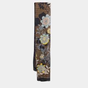 Fendi Multicolor FF FLoral Print Silk Stole