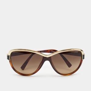 Fendi Brown/Gold Metal Frame Gradient Sunglasses