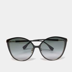 Fendi Black/Gold FF0395/F/S Gradient Cat Eye Sunglasses