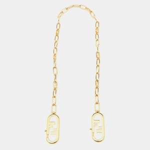 Pre Owned Fendi Gold Chain Link Shoulder Bag Strap