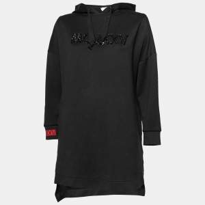 Fendi Black Cotton MCMXXV Crystal Embellished Sweatshirt XS