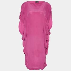 Fendi Pink Silk Pleated Tunic L