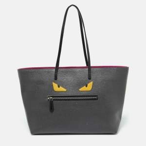 Pre Owned Fendi Tri Color Leather Monster Roll Tote