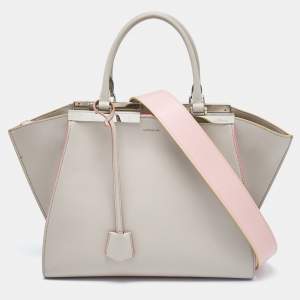 Fendi Grey Leather Medium 3Jours Tote