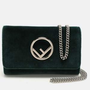 Fendi Green Velvet F is Fendi Wallet On Chain