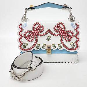 Pre Owned Fendi Multicolor Leather Kan I Shoulder Bag