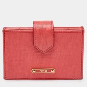Fendi Multicolor Leather Elite Accordion Card Case