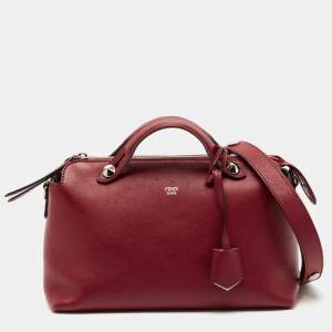 Fendi Red Leather Small By The Way Bag