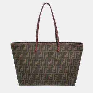 Fendi Brown PVC Zucca Tote Bag