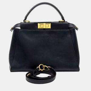 Fendi Black Leather Peekaboo Medium bag