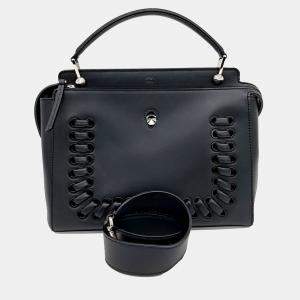 Fendi Black Leather Dot Come Bag