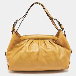 Fendi Tan Leather Doctor B Hobo