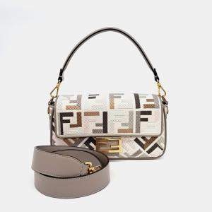 Fendi Multicolor Fabric Baguette Bag