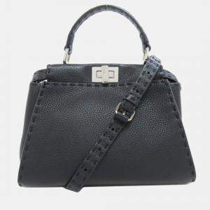 Fendi Peekaboo Mini Selleria Handbag In Calf Leather