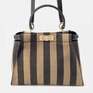 Fendi Handbag Pecan Peekaboo Medium Bag 2Way Shoulder Black