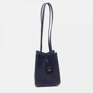 Pre Owned Fendi Black Leather Origami Mini Bag