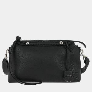 Pre Owned Fendi Black Leather By The Way Shoulder Bag