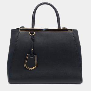 Pre Owned Fendi Black Leather Toujours Medium