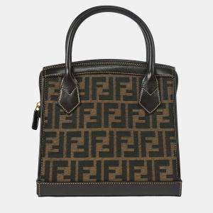 Pre Owned Fendi Brown Zucca Handbag