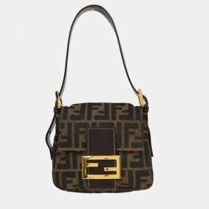 Pre Owned Fendi Brown Zucca Handbag