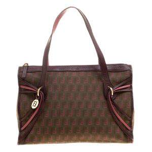 Fendi Multicolor Zucca Canvas Boston Bag