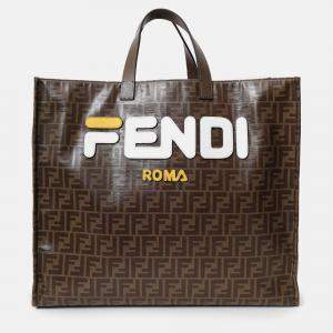 مملوكة مسبقًا Fendi Brown FF Monogram Large Tote Bag