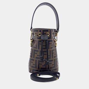 Pre Owned Fendi Montrezo Bucket Bag Mini (8BS010)