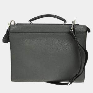 Pre Owned Fendi Gray Peekaboo Fit 2way Handbag