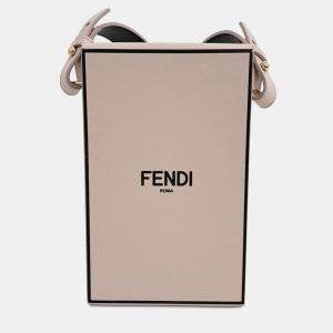 Pre Owned Fendi Pink Leather Vertical Box Shoulder and Crossbody Bag
