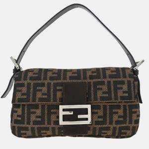 Pre Owned حقيبة فندي باغيت زوكا بنية