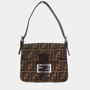 مملوكة مسبقًا Fendi Brown Canvas Zucca Handbag