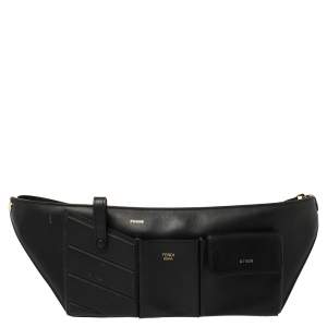 Fendi Black Leather Belt Bag