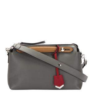 مملوكة مسبقًا Fendi Grey Leather By The Way Satchel Bag