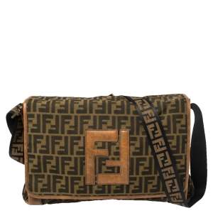 Fendi Tobacco Zucca Canvas Messenger Bag